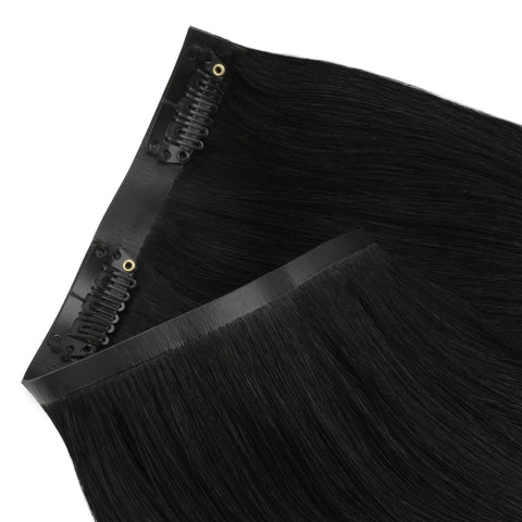 Jet Black Seamless Clip-ins