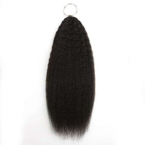 16" Kinky Straight Feather Crochet