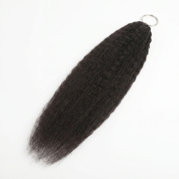 16" Kinky Straight Feather Crochet