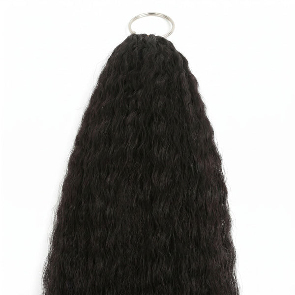 20" Kinky Straight Feather Crochet