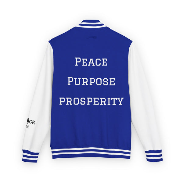 "Peace Purpose Prosperity" Varsity Jacket Number 33