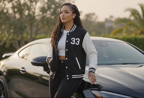 Letterman "Asset with Class" Varsity Jacket Number 33