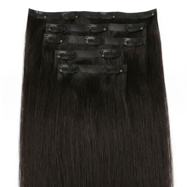 Off Black Invisible Clip-ins