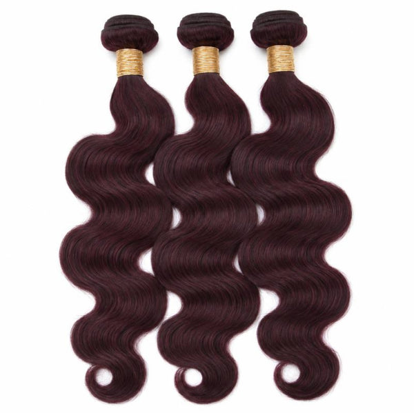 Burgundy Body Wave Bundle Deals