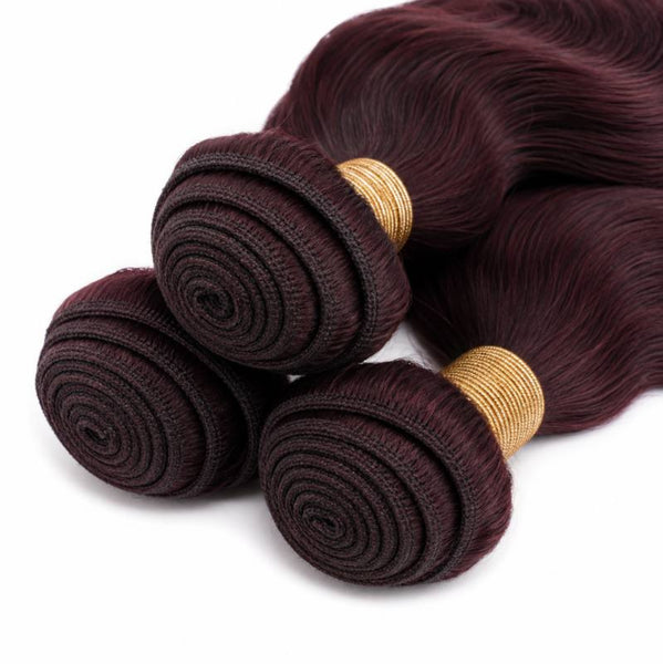 Burgundy Body Wave Bundle Deals