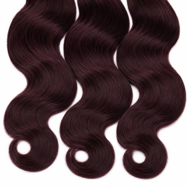 Burgundy Body Wave Bundle Deals