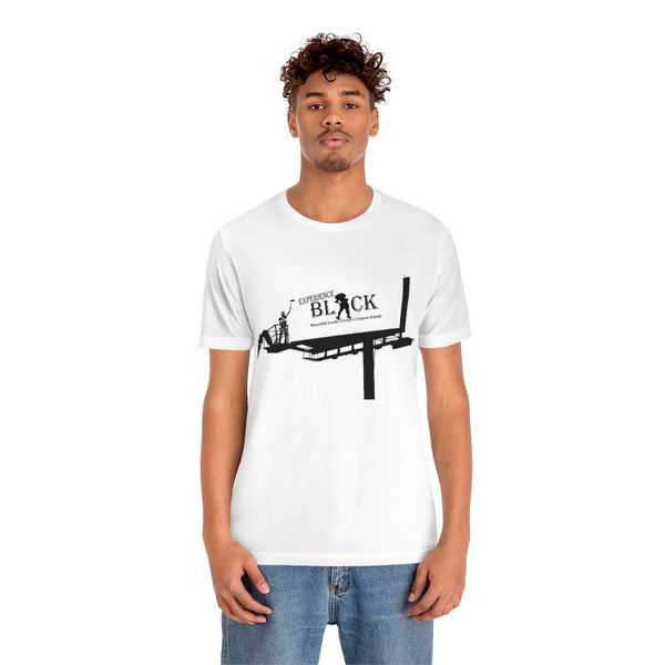 Experience BLACK Walking Billboard Unisex Jersey Short Sleeve Tee