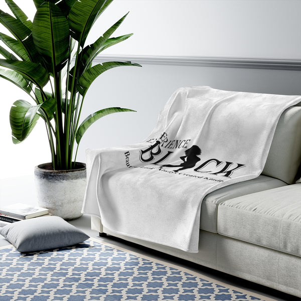 Experience BLACK Velveteen Plush Blanket