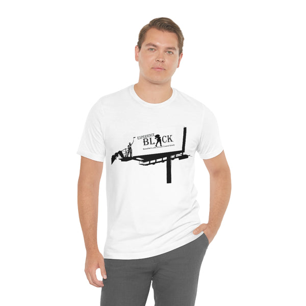 Experience BLACK Walking Billboard Unisex Jersey Short Sleeve Tee