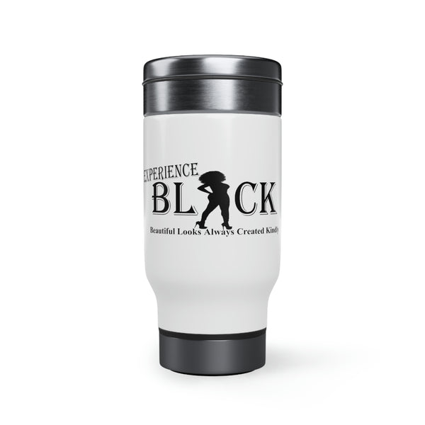 Experience BLACK Stainless Steel Travel Mug with Handle, 14oz