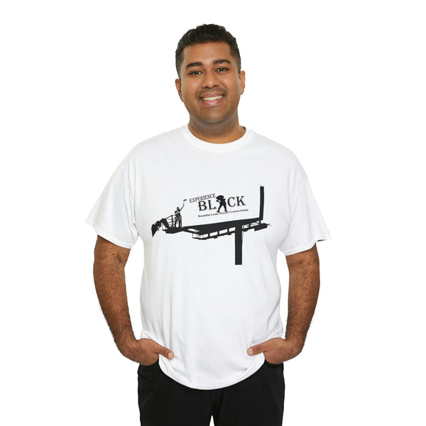 Experience BLACK Walking Billboard Heavy Cotton Tee