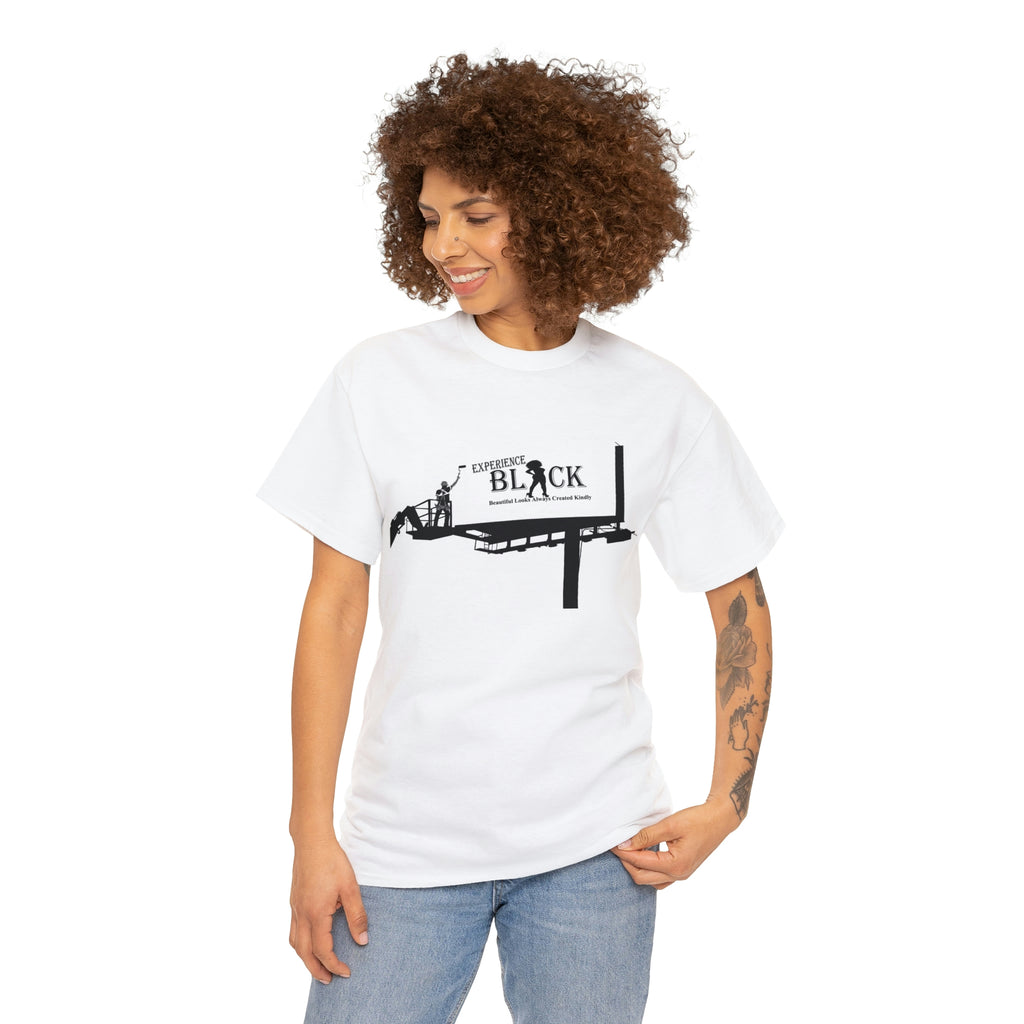Experience BLACK Walking Billboard Heavy Cotton Tee