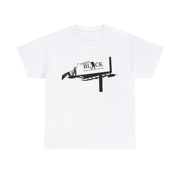 Experience BLACK Walking Billboard Heavy Cotton Tee