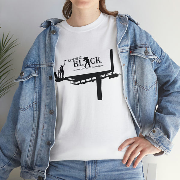 Experience BLACK Walking Billboard Heavy Cotton Tee