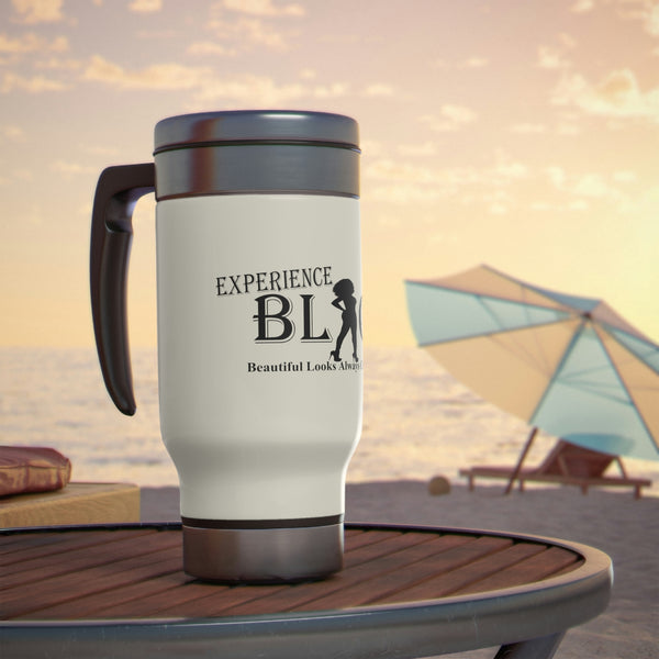 Experience BLACK Stainless Steel Travel Mug with Handle, 14oz