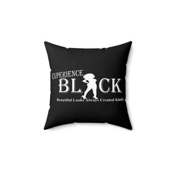 Experience BLACK Classic Spun Polyester Square Pillow