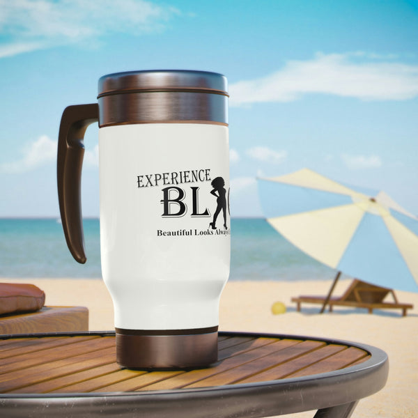 Experience BLACK Stainless Steel Travel Mug with Handle, 14oz