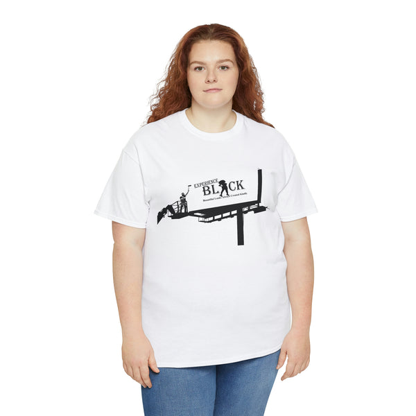 Experience BLACK Walking Billboard Heavy Cotton Tee